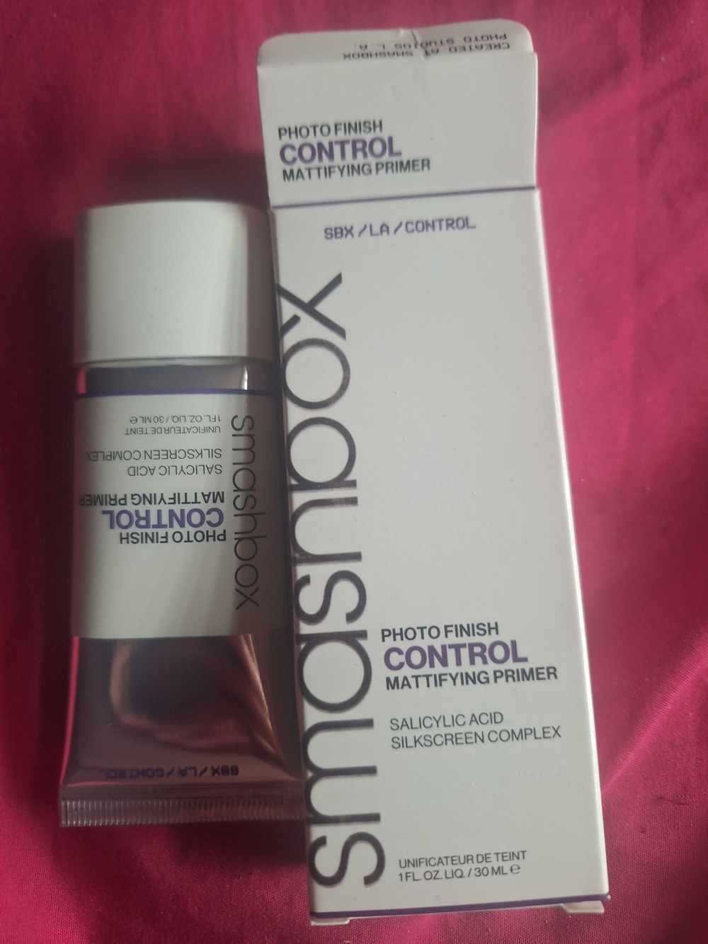 Smashbox Photo Finish Control Mattifying Primer — White & Silver Packaging
